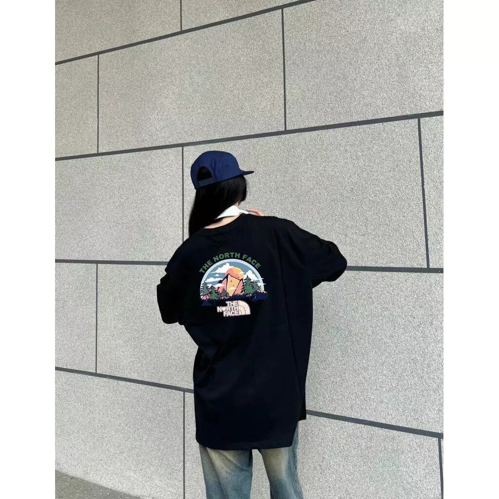 THE NORTH FACE グラフィックTシャツ 半袖 メンズ レディース ユニセックス ブラック バックプリント