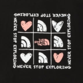 THE NORTH FACE ハートグラフィックTシャツ｜ユニセックス 半袖Tシャツ