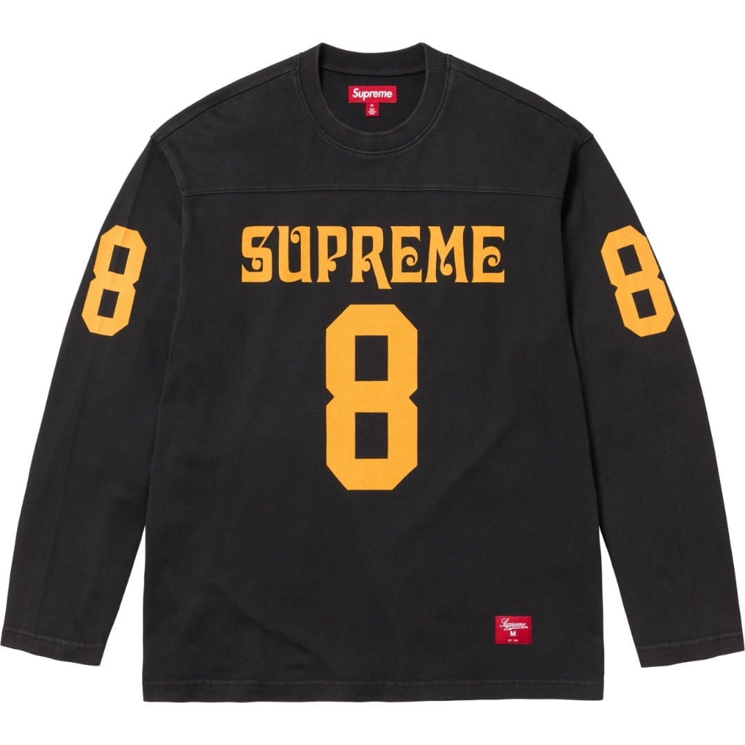Supreme 25SS L/S TEE ナンバリング ロゴ ロングスリーブTシャツ ロンT ホワイト ブルー ブラック メンズ レディース