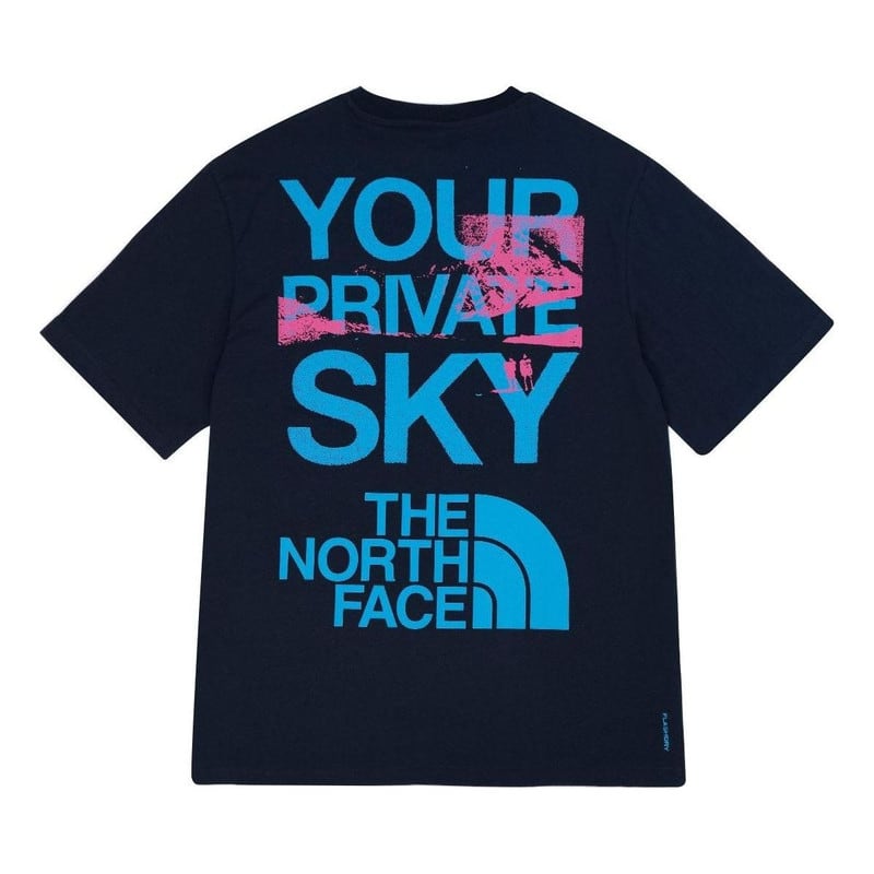 THE NORTH FACE グラフィックプリント ビッグシルエット 半袖 Tシャツ スプレーロゴ ストリート スケータースタイル ユニセックス メンズ レディース