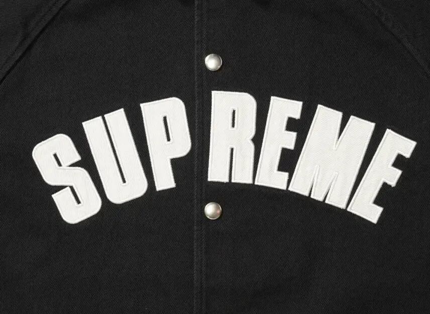 【Supreme】SUPREME? DENIM COACH JACKET 2025SS デニムコーチジャケット ブルゾン プレミアムコットン 高級感 ストリート ブラック ブルー