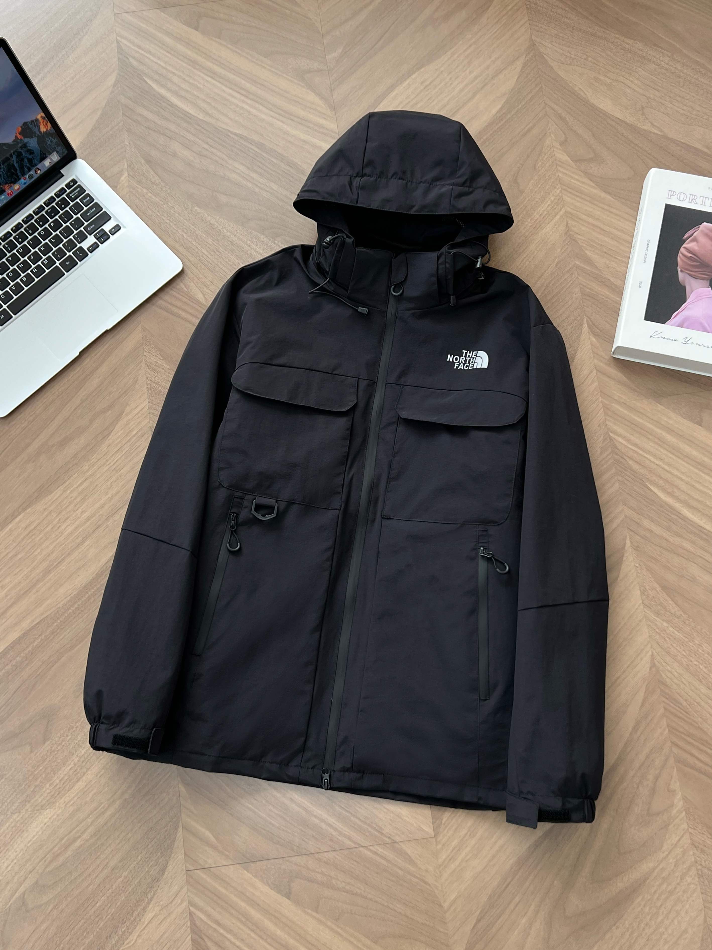 THE NORTH FACE マウンテンパーカー メンズ レディース ジャケット 防風 フード付き アウトドア カジュアル ブラック