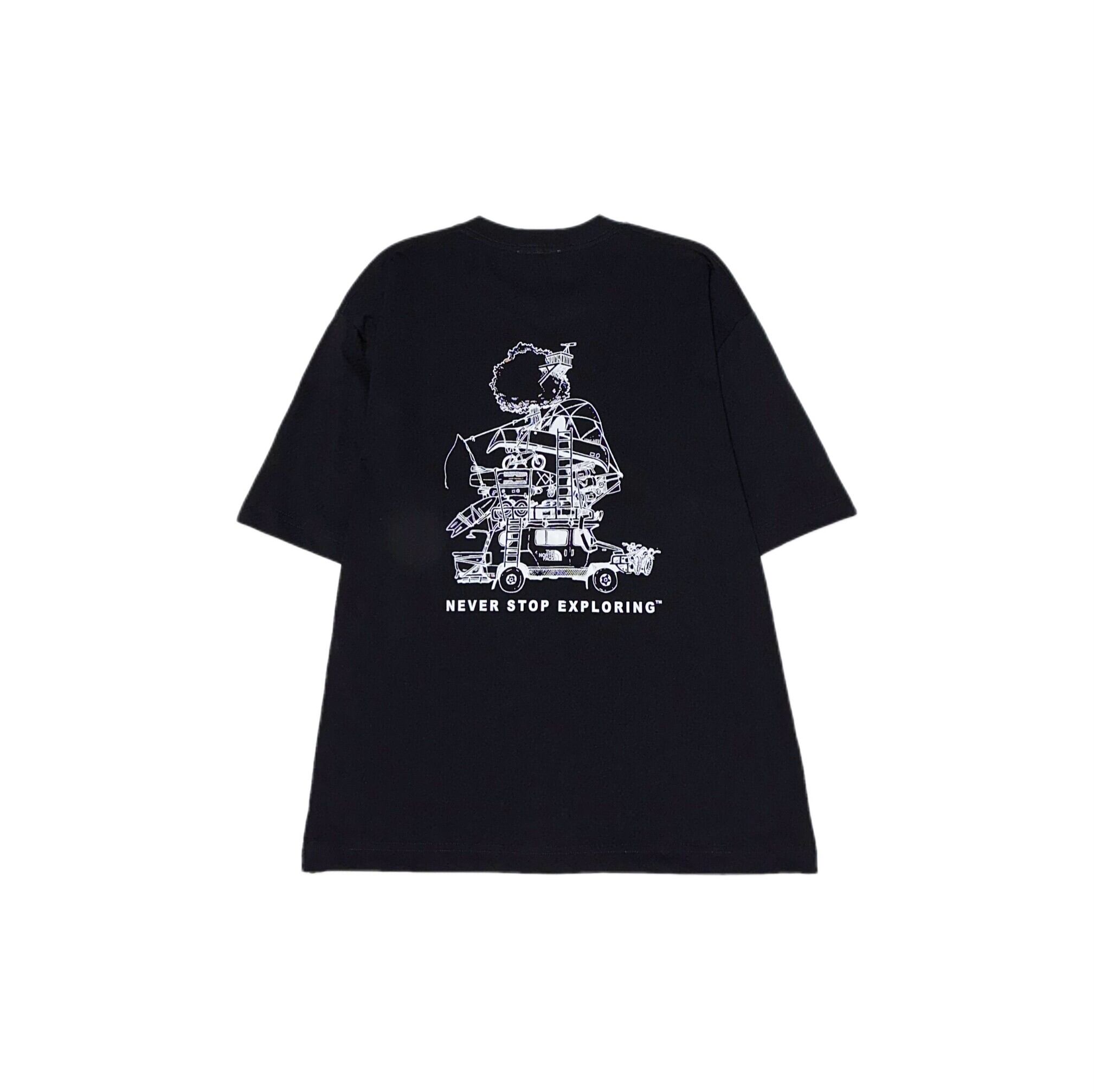 THE NORTH FACE Tシャツ メンズ レディース 半袖 バックプリント グラフィック ロゴTシャツ クルーネック ユニセックス