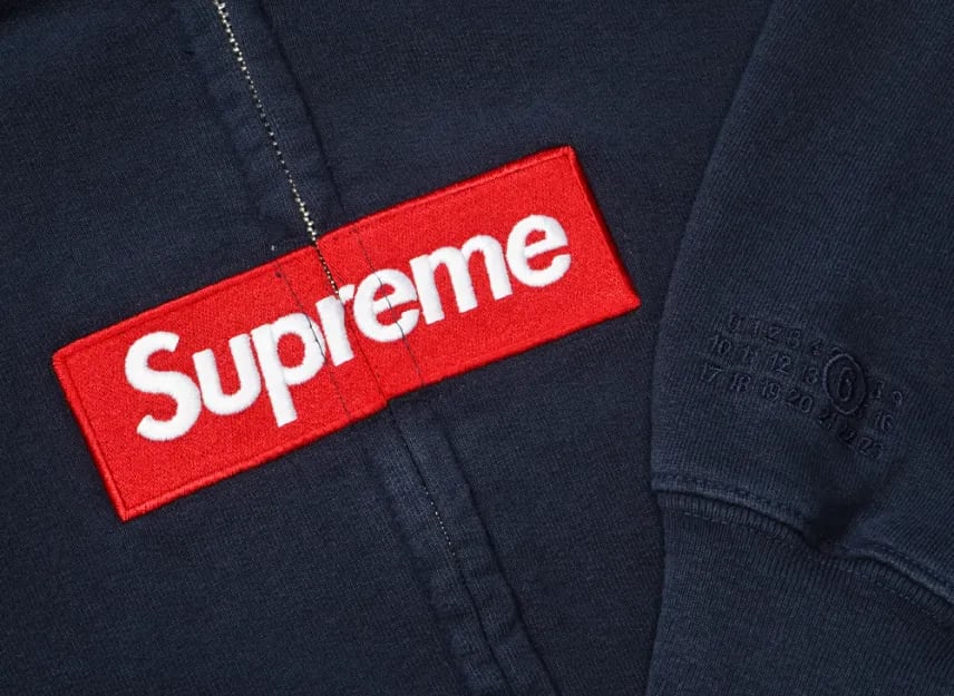 Supreme ボックスロゴ ペイントスプラッター ジップアップパーカー メンズ レディース フルジップ フーディー ブラック ホワイト ネイビー