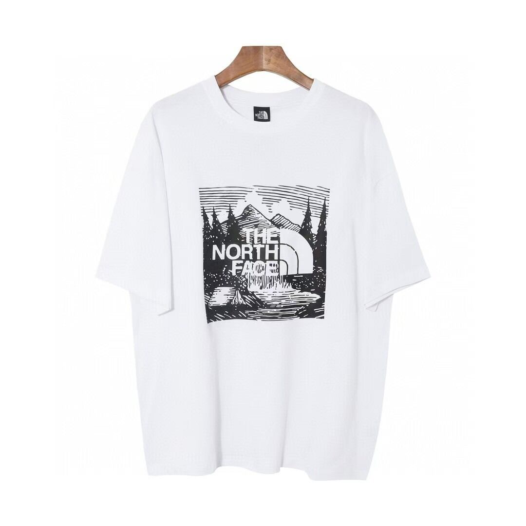 THE NORTH FACE マウンテングラフィック 半袖Tシャツ ホワイト レディース メンズ