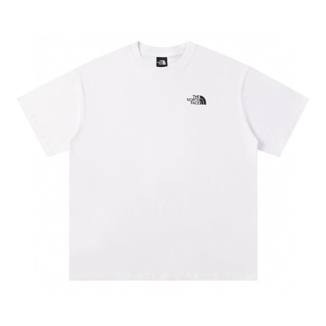 THE NORTH FACE メンズTシャツ バックプリント 半袖 ロゴTシャツ クルーネック ホワイト カジュアル アウトドア