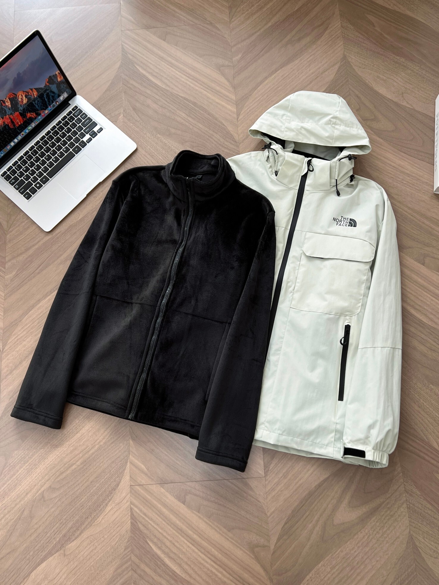 THE NORTH FACE 3WAY マウンテンジャケット メンズ 秋冬 防風・防雨 2点セット アウトドア アウター