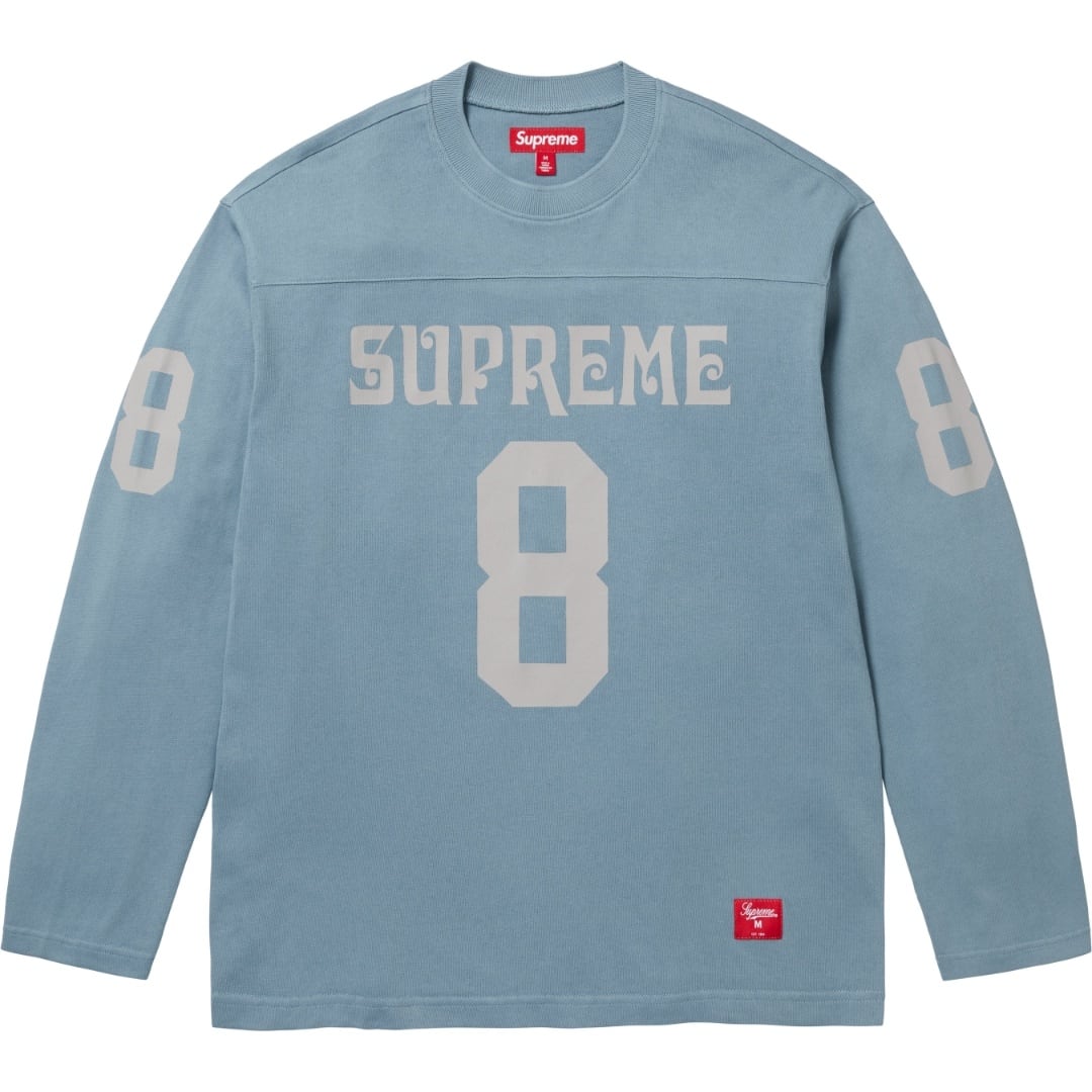Supreme 25SS L/S TEE ナンバリング ロゴ ロングスリーブTシャツ ロンT ホワイト ブルー ブラック メンズ レディース