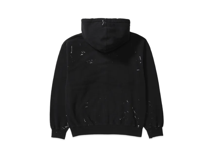 Supreme ボックスロゴ ペイントスプラッター ジップアップパーカー メンズ レディース フルジップ フーディー ブラック ホワイト ネイビー