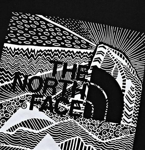 THE NORTH FACE Tシャツ メンズ レディース 半袖 グラフィック バックプリント ブラック ユニセックス