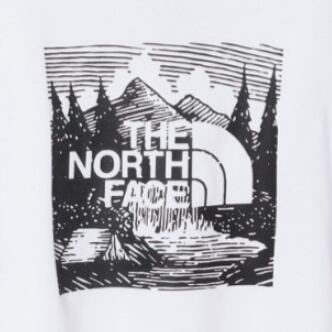 THE NORTH FACE マウンテングラフィック 半袖Tシャツ ホワイト レディース メンズ