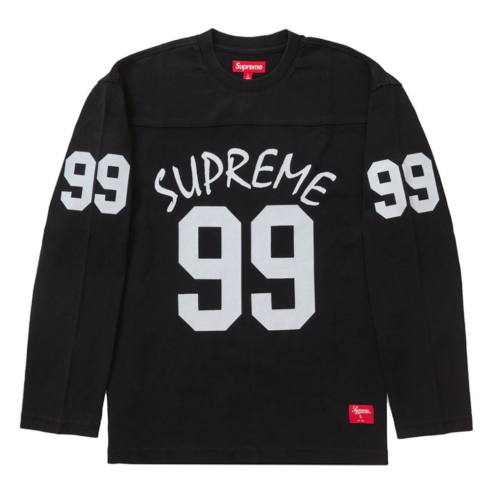 Supreme 99 LONG SLEEVE JERSEY 24FW ナンバリング 99 フットボール ロングスリーブTシャツ ロンT ホワイト ブラック メンズ レディース