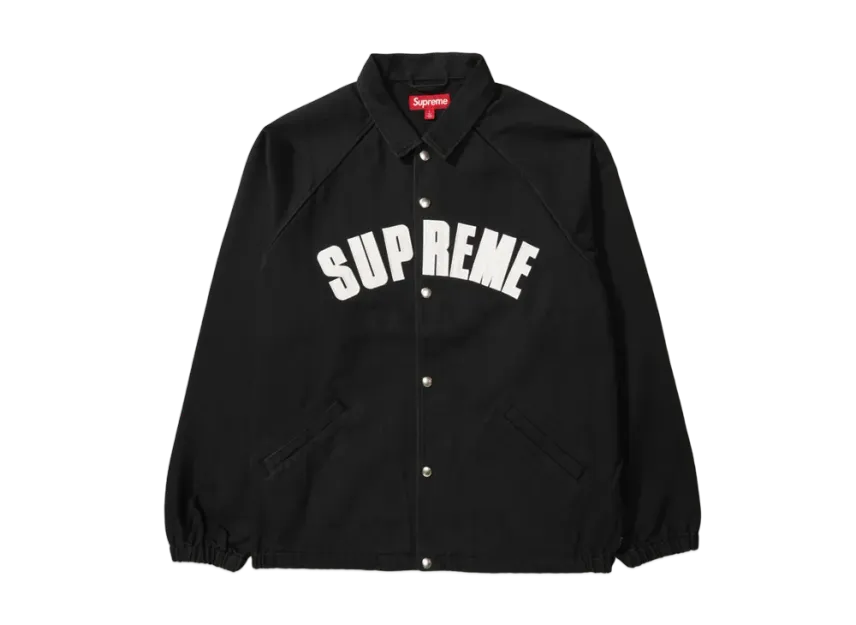 【Supreme】SUPREME? DENIM COACH JACKET 2025SS デニムコーチジャケット ブルゾン プレミアムコットン 高級感 ストリート ブラック ブルー