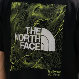 THE NORTH FACE グラフィックTシャツ メンズ レディース 半袖 バックプリント クルーネック ブラック