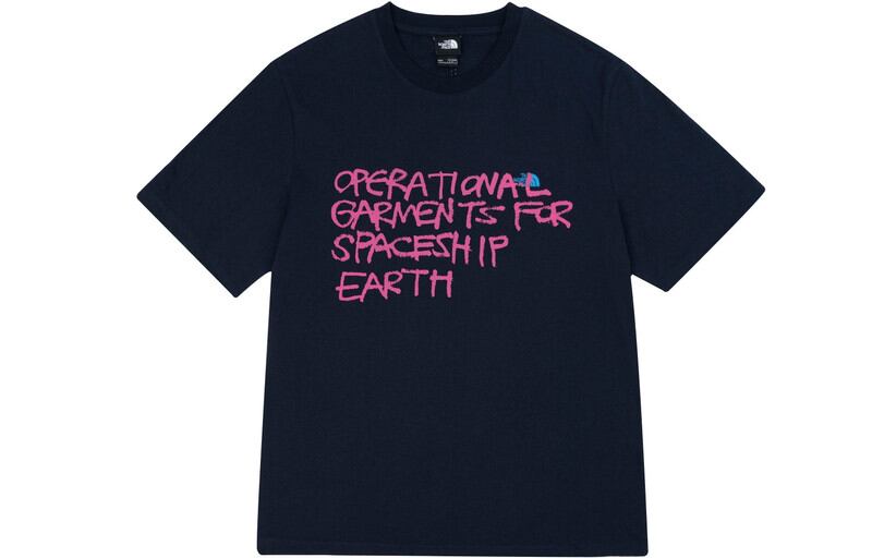 THE NORTH FACE グラフィックプリント ビッグシルエット 半袖 Tシャツ スプレーロゴ ストリート スケータースタイル ユニセックス メンズ レディース