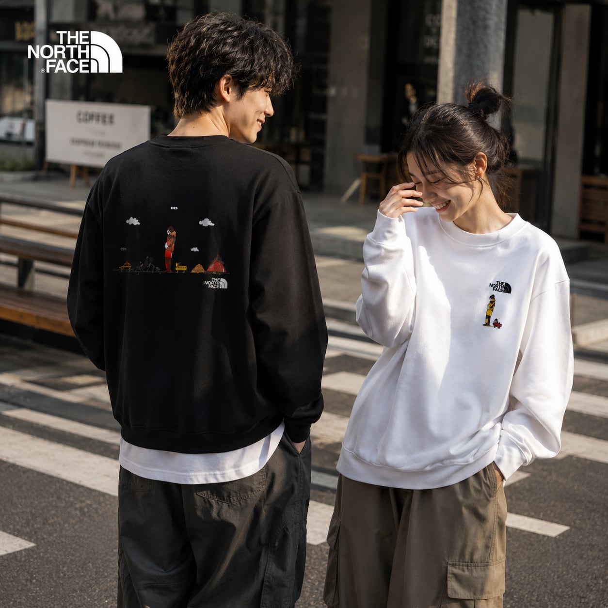 THE NORTH FACE スウェット トレーナー メンズ レディース クルーネック バックプリント 長袖 カジュアル トップス
