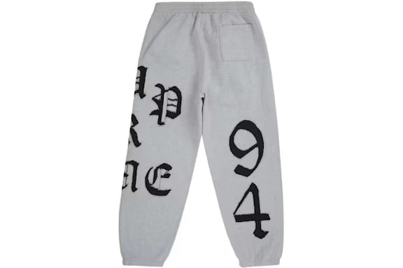 SUPREME? SWEAT PANT 2025SS ロゴ刺繍 スウェットパンツ プレミアムフリース シュプリーム 高級感 ストリート グレー