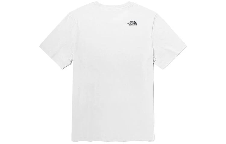 THE NORTH FACE カラーロゴTシャツ レディース メンズ 半袖 クルーネック ホワイト 夏服