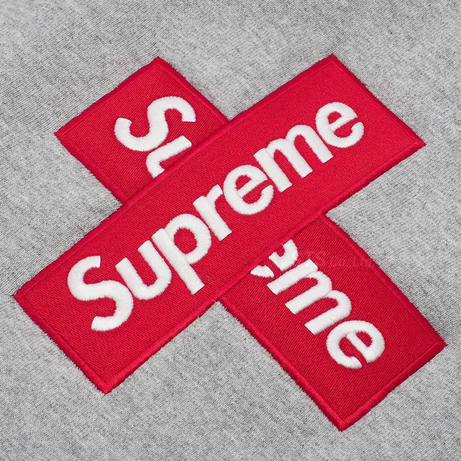 【Supreme】SUPREME? CROSS BOX LOGO HOODIE 2025SS クロスボックスロゴ パーカー プレミアムコットン 高級感 ストリート ブラック グレー