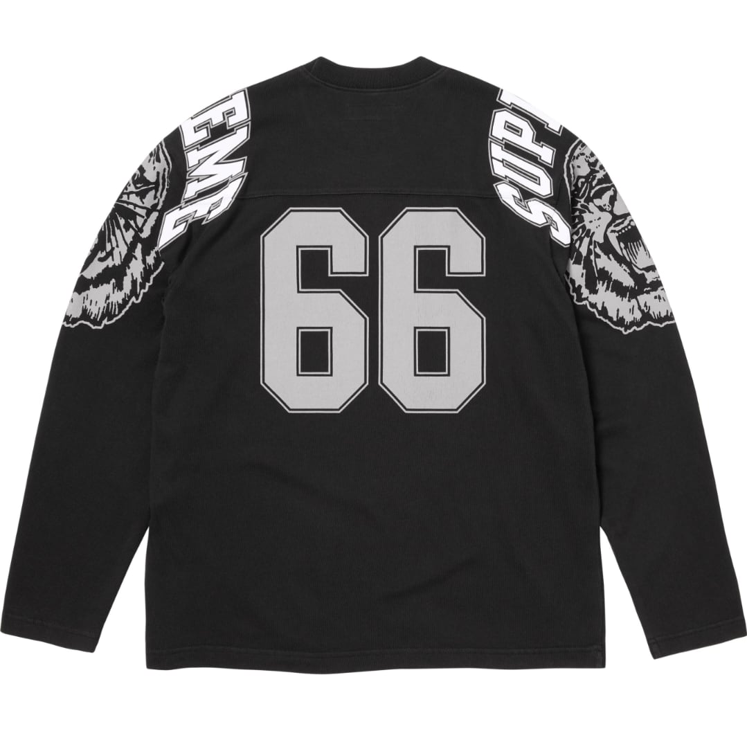 Supreme ナンバリング 66 ロングスリーブTシャツ スモールボックスロゴ ロンT ホワイト ブラック 男女兼用