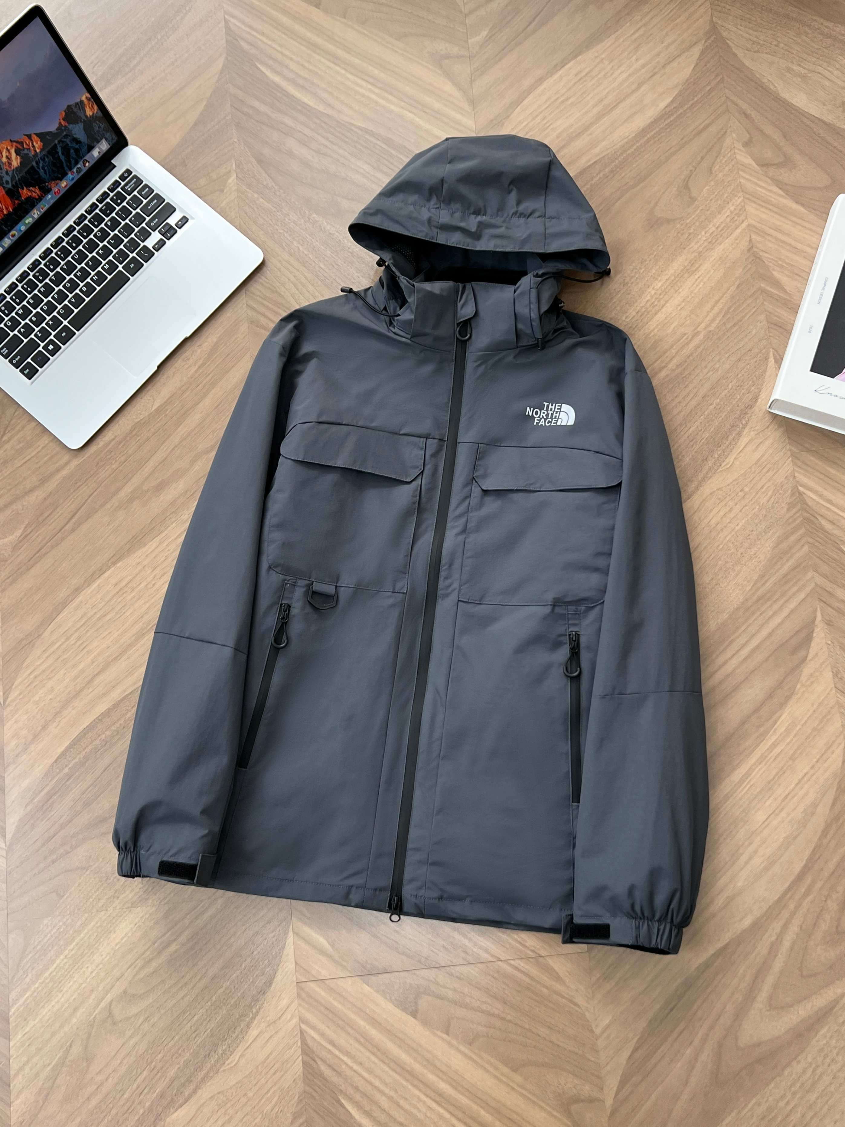 THE NORTH FACE マウンテンジャケット メンズ レディース ナイロンジャケット フード付き アウトドア ブラック