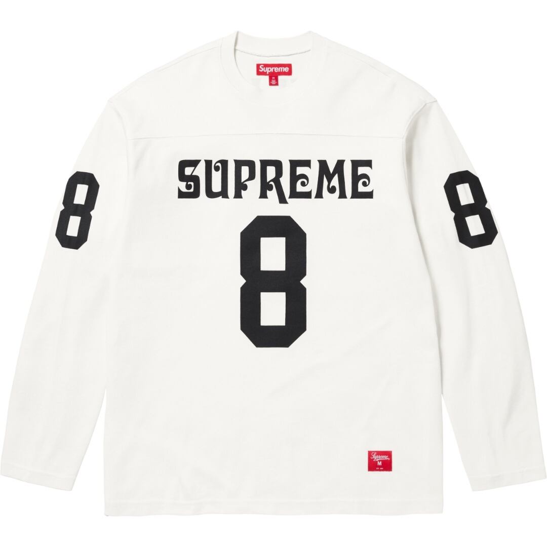 Supreme 25SS L/S TEE ナンバリング ロゴ ロングスリーブTシャツ ロンT ホワイト ブルー ブラック メンズ レディース