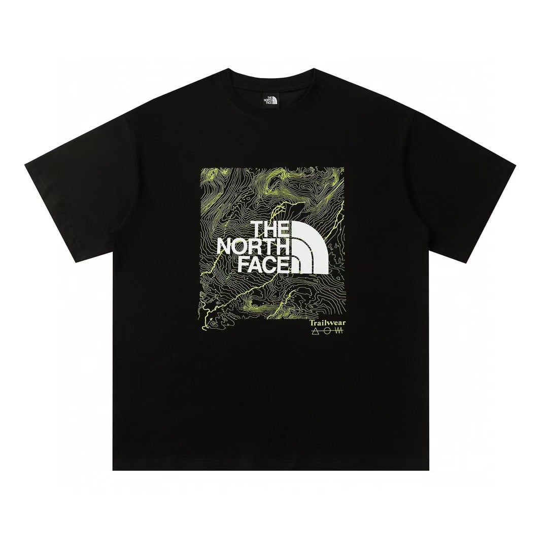 THE NORTH FACE グラフィックTシャツ メンズ レディース 半袖 バックプリント クルーネック ブラック