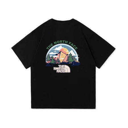 THE NORTH FACE グラフィックTシャツ 半袖 メンズ レディース ユニセックス ブラック バックプリント